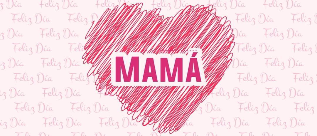 Mamá en corazón rojo